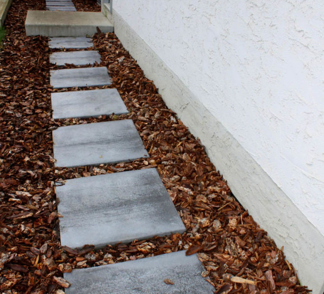 Brick paver walkway