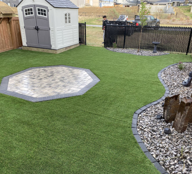 Backyard Landscaping with patio